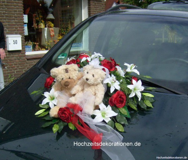 Autoschmuck Bären Hochzeit