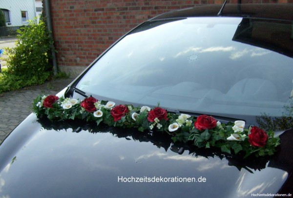 Autodeko Girlande Callas und Rosen