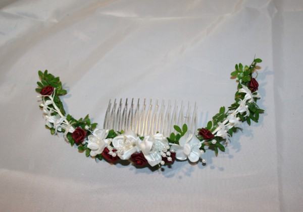 Haarschmuck hochzeit Rosen