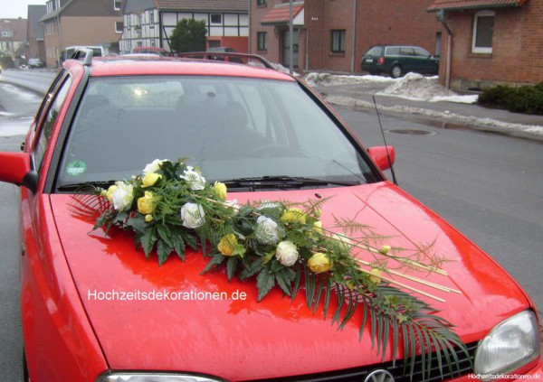 Autodeko Hochzeit extralang