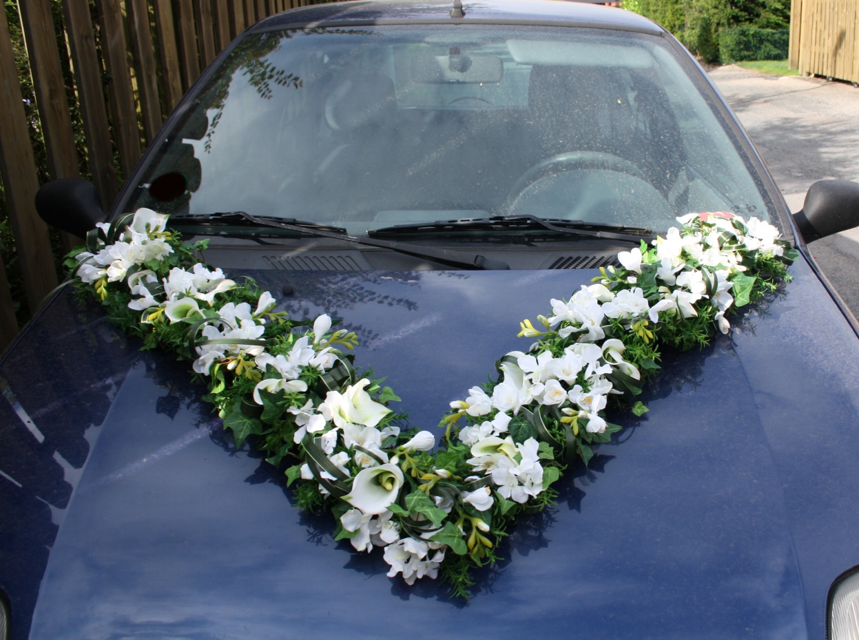 Girlande für Dekoration von Hochzeitsauto Autodeko Autoschmuck Hochzeit AM004-01 
