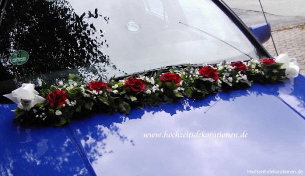 Autogirlande Hochzeit streng