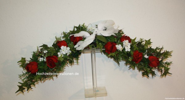 Türbogen Hochzeit tauben